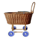Old wicker doll's pram