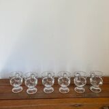 6 glass egg cups