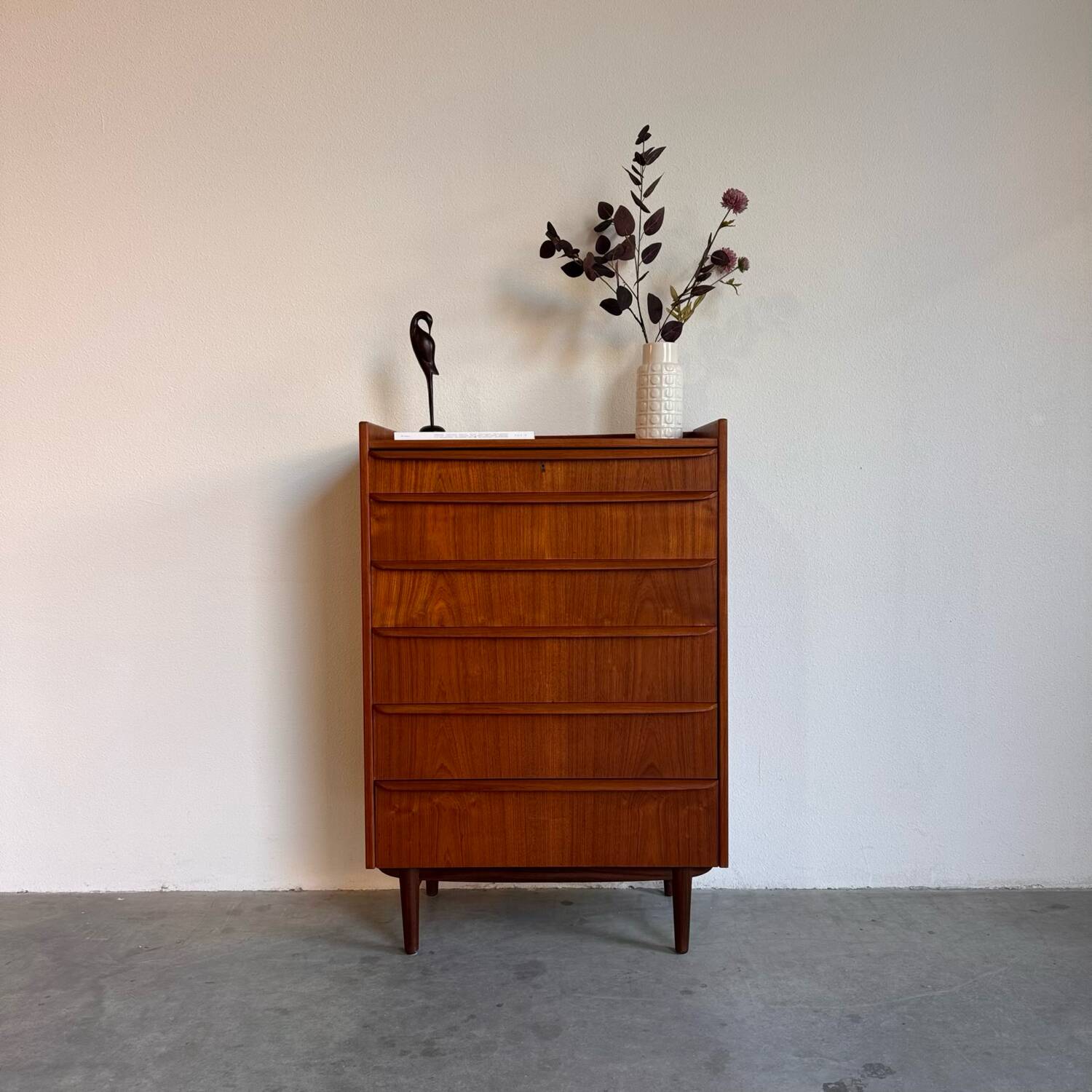 Danish vintage chest of drawers in teak