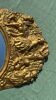 Gold metal mirror 27x 47 vintage