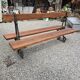Banc de jardin public de la ville de Paris