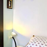 Lampe de bureau Veneta Lumi – design vintage 70’s, crème