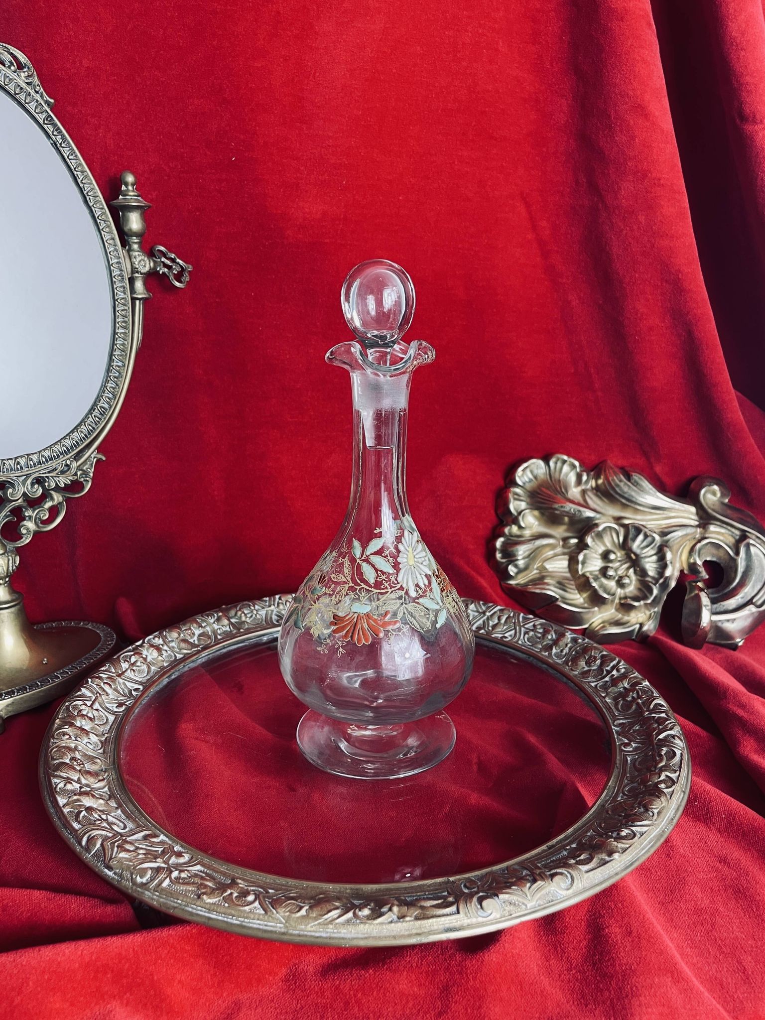 Old Legras Art Nouveau carafe