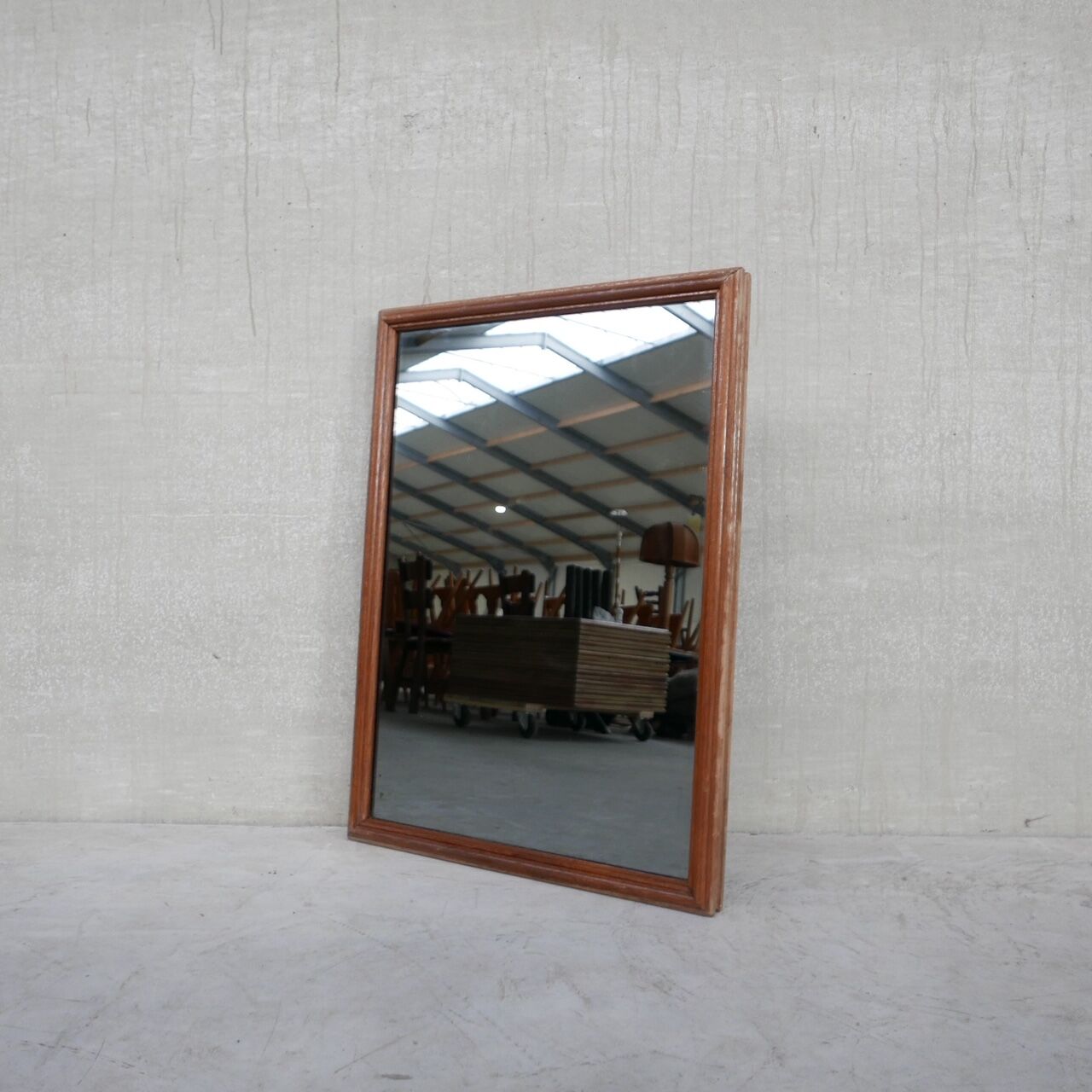 Mid-Century Oak Dutch Mirrors 67x92cm
