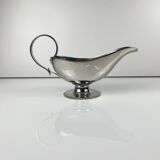 Royal BB stainless steel sauceboat, France, mid-20th century.
