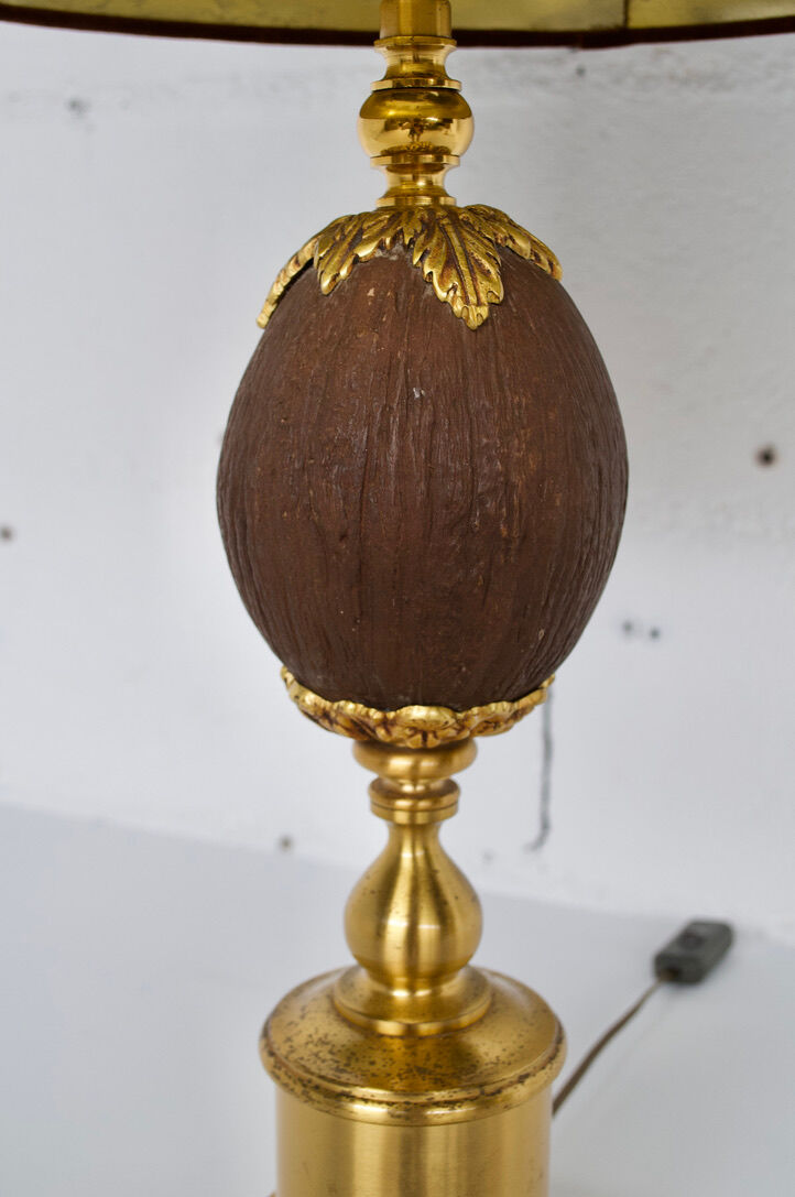 PAIR OF GILDED METAL LAMPS  70'