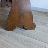 Solid oak organ bench