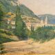Oil painting on canvas Provencal landscape signed P. Chaplain 1931