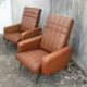 Paire de fauteuils Vintage