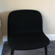Muuto Visu lounge chair by Kvadrat Steelcut 190, in black