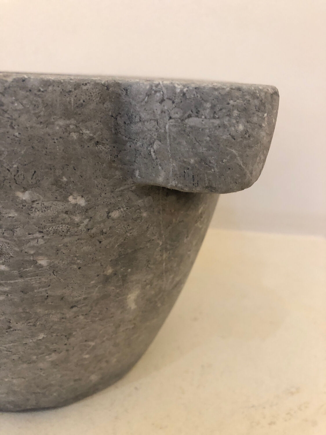 Limestone mortar, 19th century