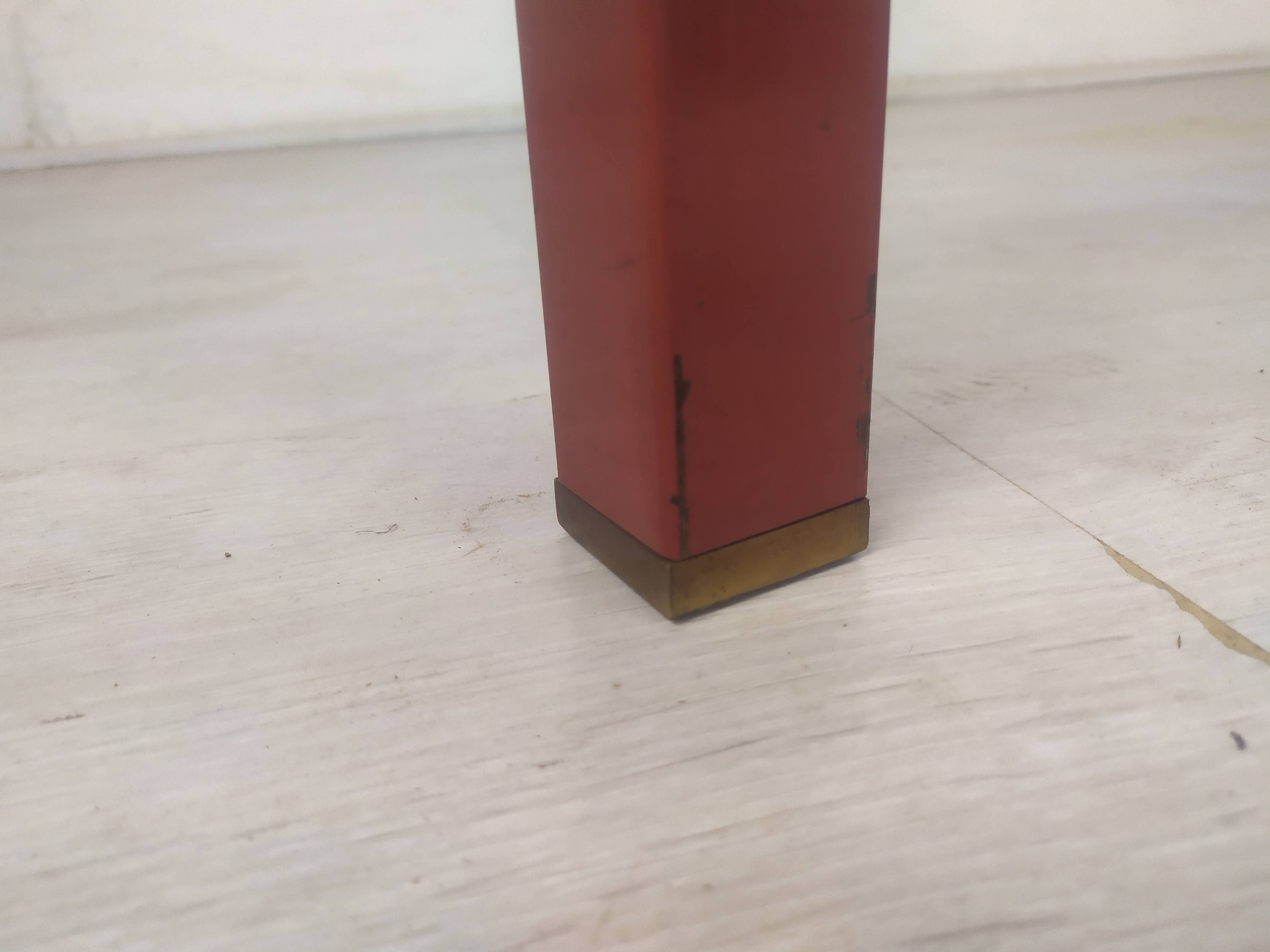 Glass brass coffee table