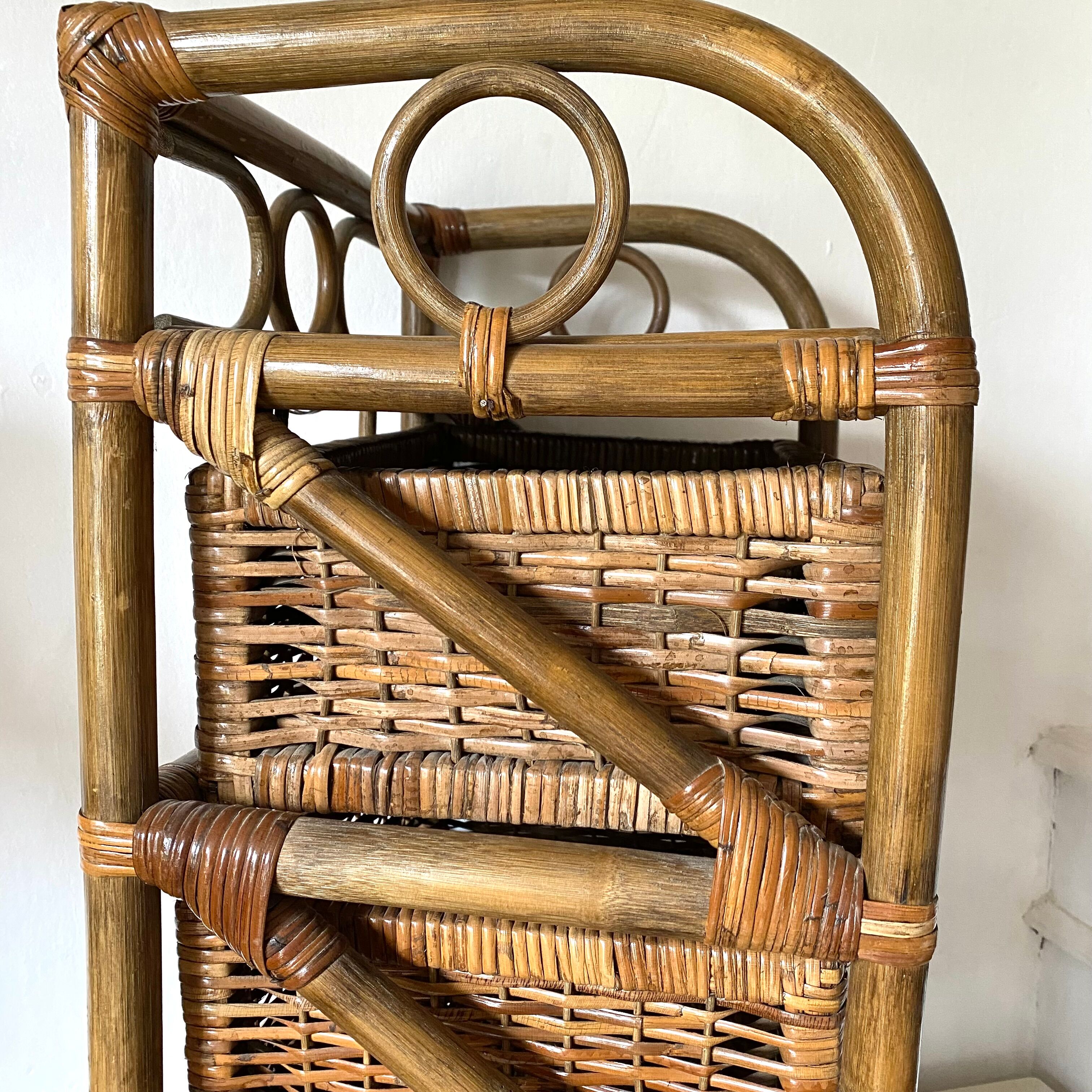 Rattan chest of drawers 3 drawers