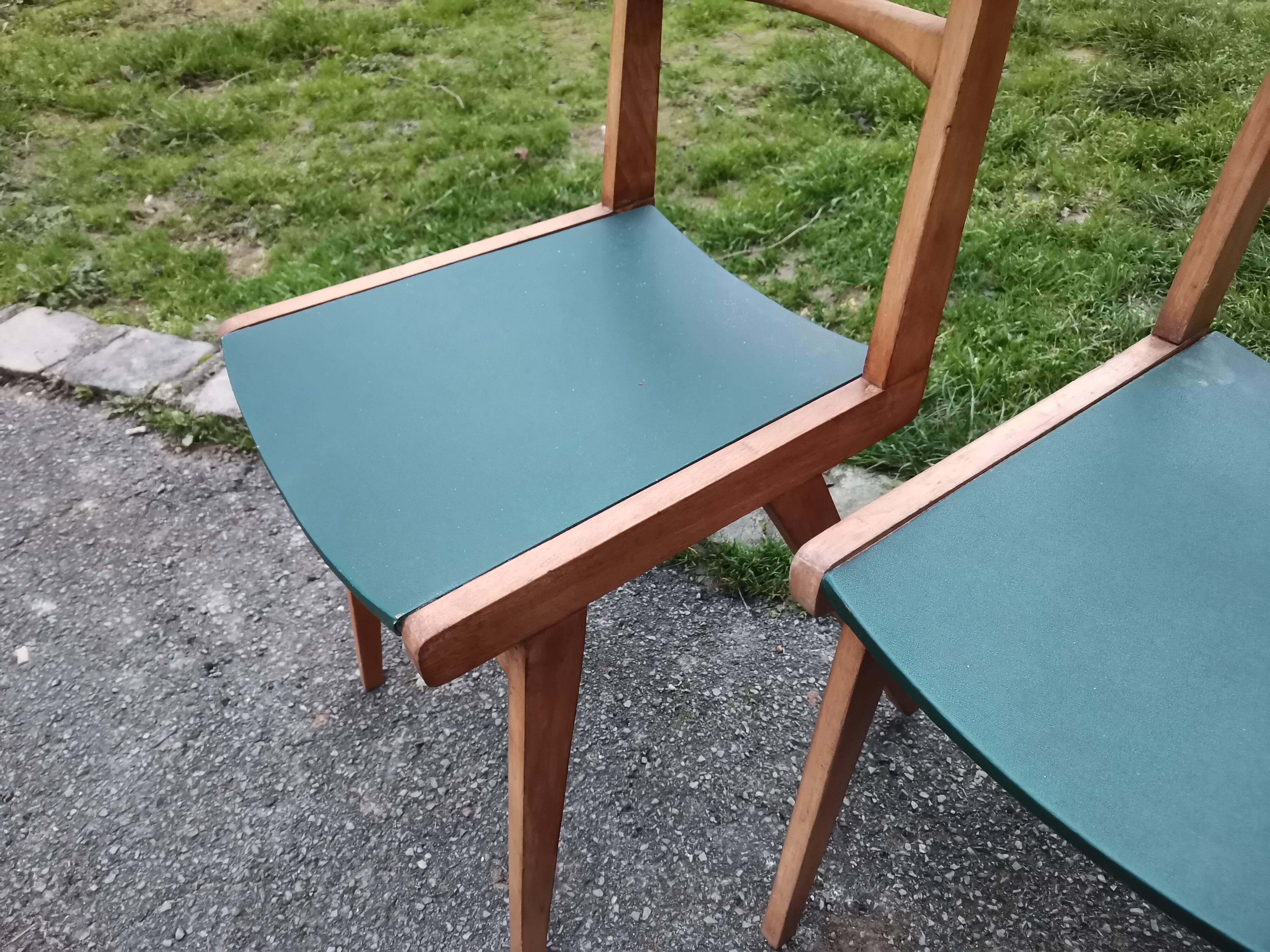 Suite de 4 chaises vintage