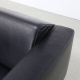 Lounge Chair in Leather and Chrome by Molinari