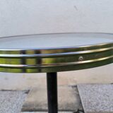 Vintage cast iron pedestal bistro table