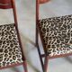 Set of 4 vintage hand-woven chairs