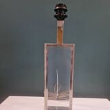 Large table lamp in Altuglass and metal from the 70s