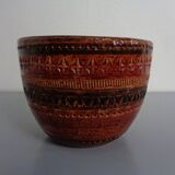 Italian ceramic cachepot by Aldo Londi for Bitossi, 1960s.