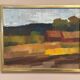 Original Swedish Oil on Canvas – "Landscape" by Olle Rhönnstad – Signed – Vintage and Framed – 43 × 35 cm (16.9" × 13.8")