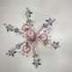 Venetian Rezzonico chandelier made of Murano glass circa 1900