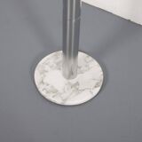 1970s Chrome and Marble Floor Lamp