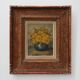 Still life with yellow flowers in a vase, ca. 1930-1950