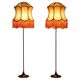 Pair of Bergboms floor lamps, G-024, brass, modern Scandinavian / mid-century style.