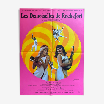 Original cinema poster "Les Demoiselles de Rochefort" Jacques Demy 60x80cm 1967