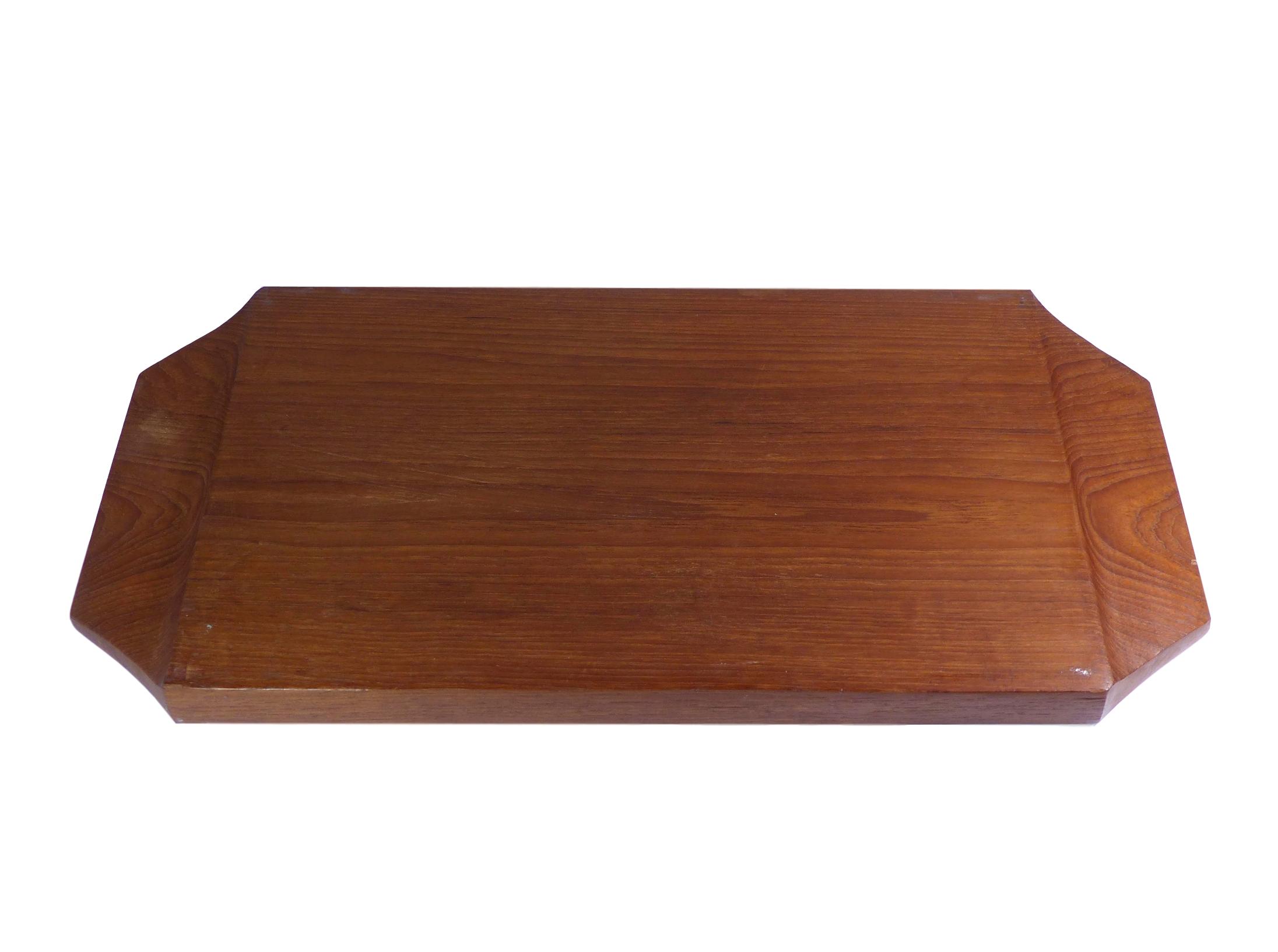 Solid teak tray