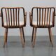 1960s Antonin Suman Set of Six Beech Dining Chairs, Restored