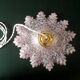 Suspension verre de clichy rose *C11