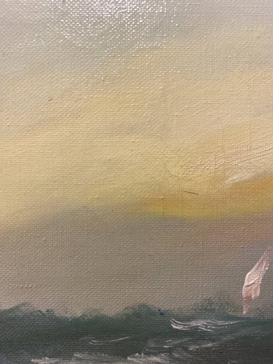 Old painting, Navy, signed, 60s/70s