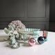 Shell-shaped porcelain dishes.