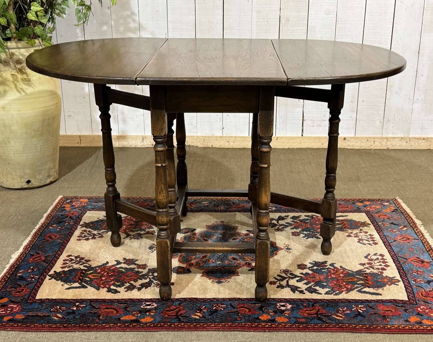1950s oak gateleg table
