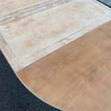 Renovated Louis XVI extendable round table from the 19th century, 260cm.