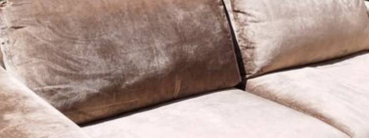 Velvet 3-seater sofa Minotti