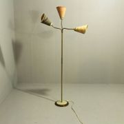 Italian Brass Three Light Floor Lamp, 1960s
