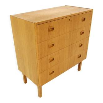 Scandinavian oak chest of drawers, Sweden, 1960