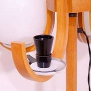 Lampe de sol de l'âge atomique, éclairage d'hôtel vintage, Tchécoslovaquie années 1970
