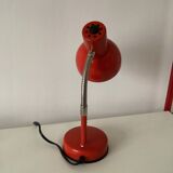 Red metal lamp