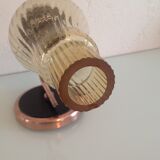 Vintage brass wall and smoked glass