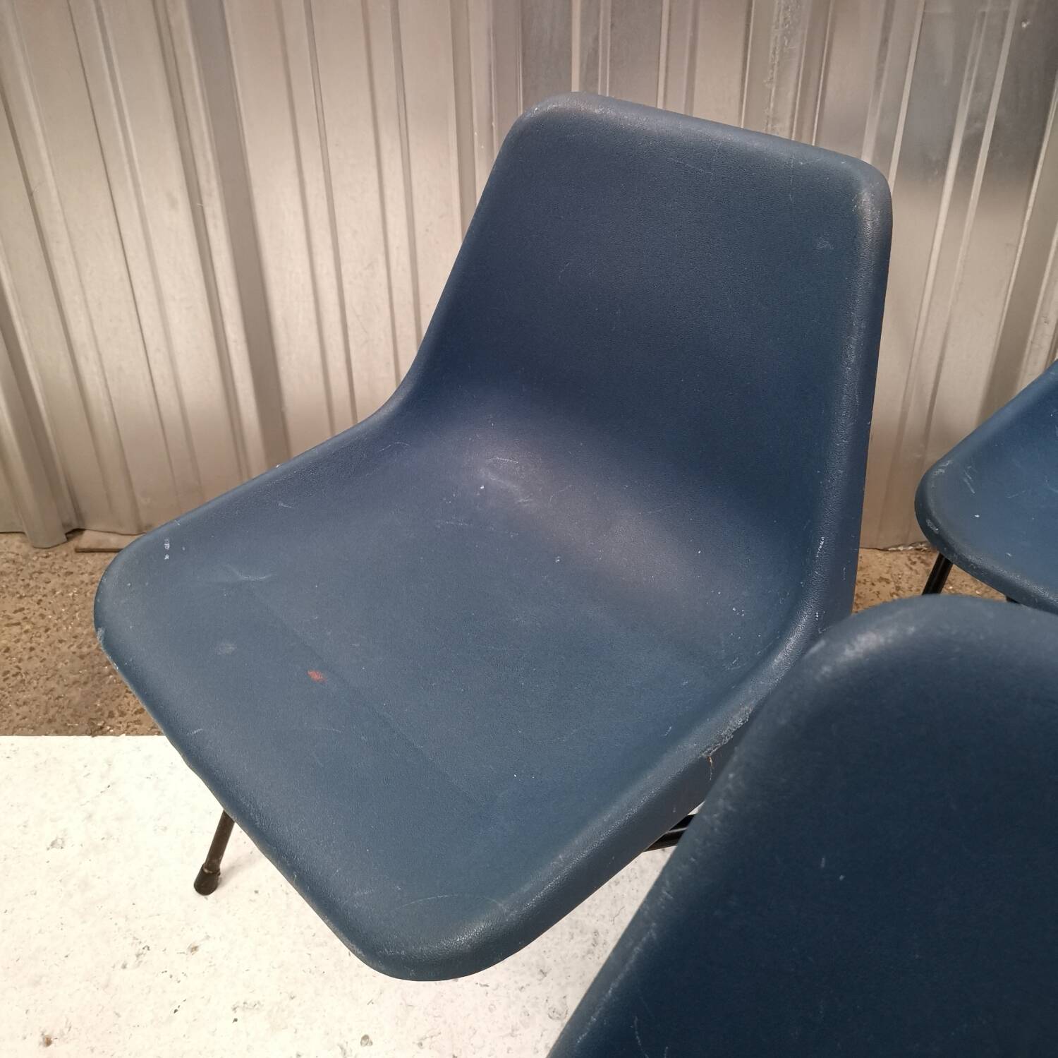 Set of 4 Polyprop chairs, Robin Day, Hille