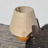 Vintage beige wooden ball lamp