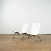 Set of 2 Crossed Legged lounge chairs by Fabiaan van Severen.