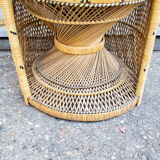 Emmanuelle wicker chair, 70s
