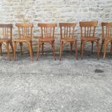 Mismatched bistro chairs