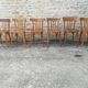 Mismatched bistro chairs