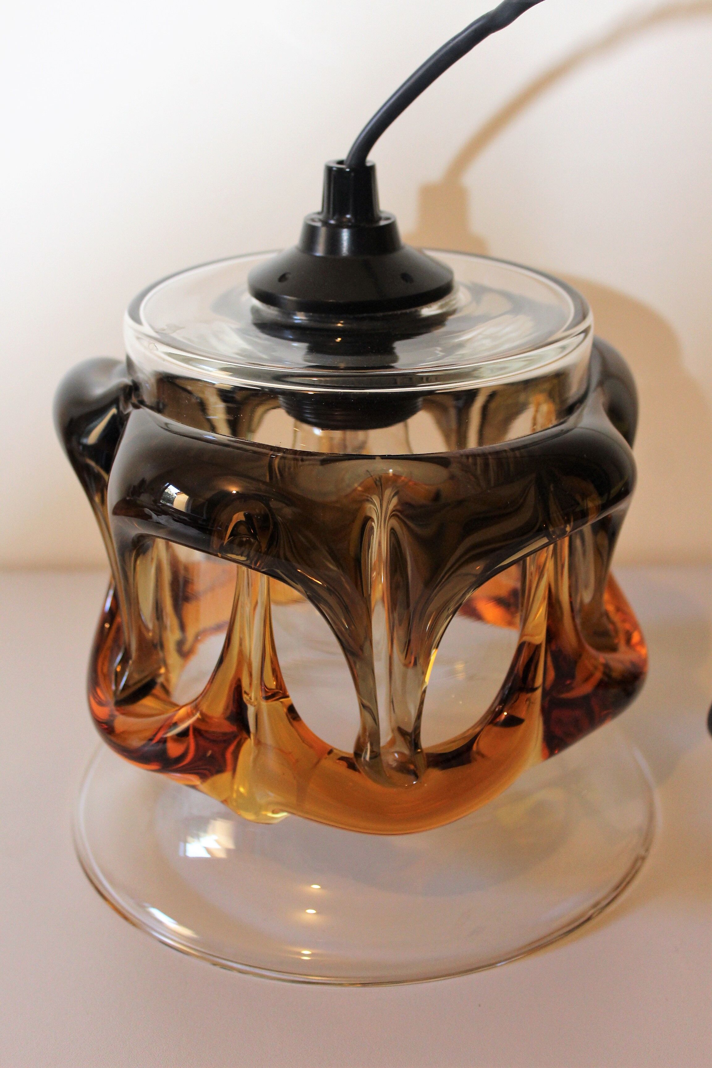 Hanging lamp glass from murano