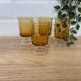 Set of 4 Luminarc Sweden Amber white wine glasses